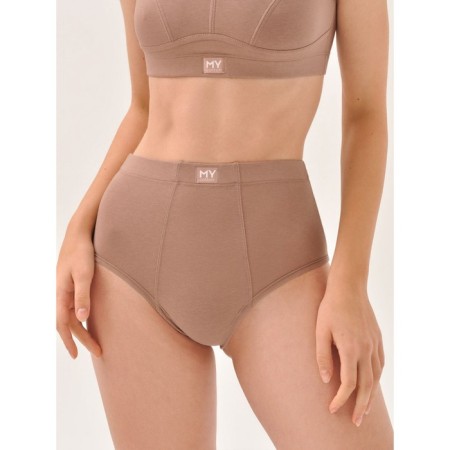 Panties of slips boyfriend women Mirey, size 46, brown color