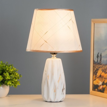 Donra table lamp E27 40W white gold 22x22x35cm Risalux-1