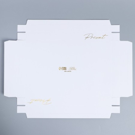 Confectionery box for mousse cakes "Present", 27 x 17.8 x 6.5 cm-4