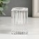 Glass of glass per 1 candle "column" d-2 cm transparent 2x2x6 cm