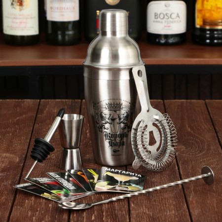 The bar "King of the party", 5 items, cards with recipes-1