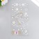 Sticker of rhinestone plastic "Caccadus" MIX 19x9 cm