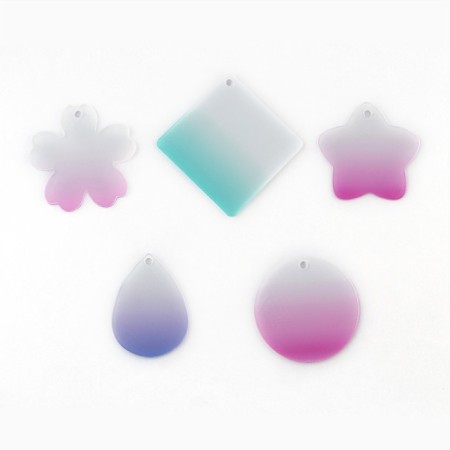 Set for creating acrylic key fobs with stickers "Be in trend"-6