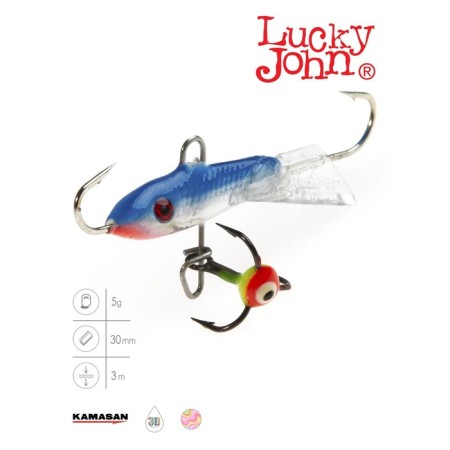 Balancir Lucky John Classic 3 + tee, 3 cm, color 15h blister