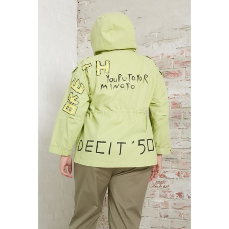 Women's jacket, size 62, light green color-5