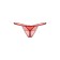 Thong with access Softline Collection, lace, red color, size S/L