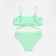 Female Separate swimsuit with the Bando Bando Lypho Color Green, size 48