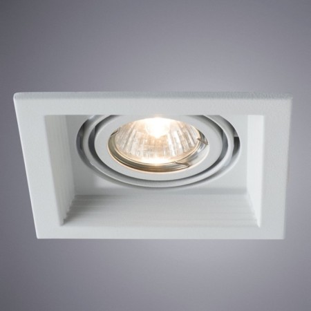 Pointed-built lamp Arte Lamp Canis A6661PL-1WH, GU10, 50 W, 13x13x4.5 cm, white-1