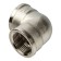 STOUT SFT-0014-000034, 3/4 ", internal/internal thread, nickelled brass