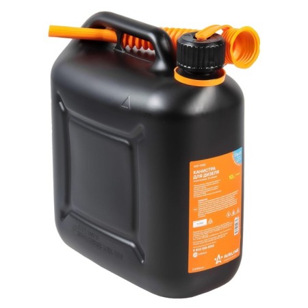 Plastic canister Airline, 10 l, for diesel, cover with children's protection
