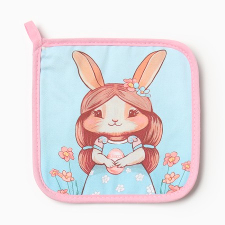 Set of kitchen. Ethel "Bright Easter" mittens-seging 20x28cm, capture 19x19cm, 100% HL-3