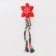 A squeaking toy, soft for dogs "Snowflake" with a rope, 32 cm