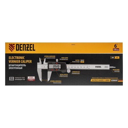 Seedenzirkul Denzel 31613, with a depthmer, electronic, 150 mm-6