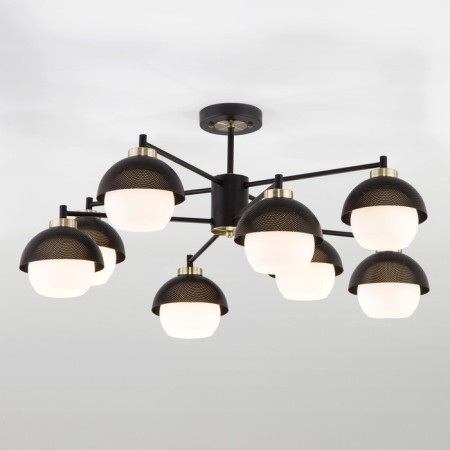 NoCciola chandelier, 8x60W E27, black color