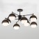 NoCciola chandelier, 8x60W E27, black color
