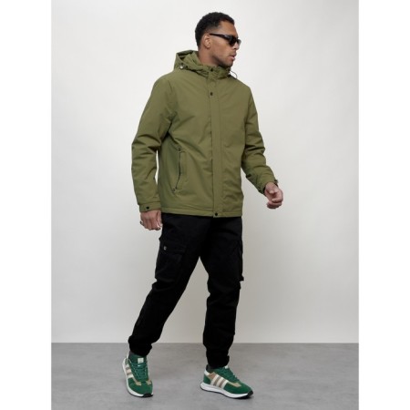 Male spring jacket, size 48, green color-2