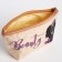 Lightning cosmetic bag, beige color