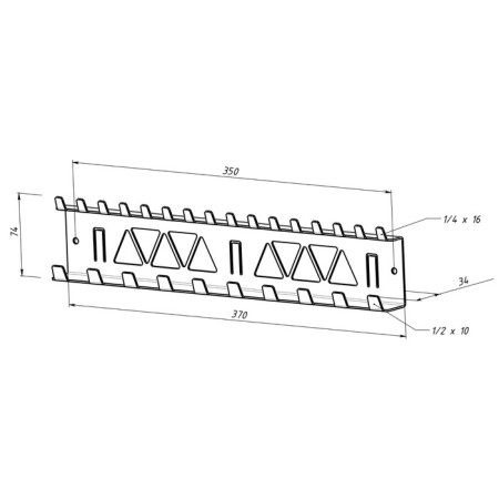 Holder of the end heads and heads for bit, wall, black-5