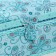 Casket for needlework "Butterflies and flowers on blue" 20x20x11 cm