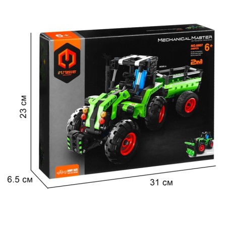 Designer Technician "Agricultural Tractor", 2 assembly options, 346 details-4