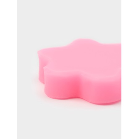 Mold for pouring the share "violet", silicone, 5.5 × 5.5 × 1.2 cm, pink-4