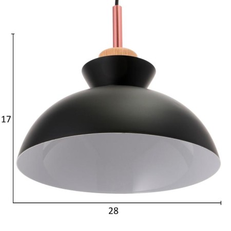 Lamp Bayerlux "VARMO" 1x60W E27 black 28x28x24 cm.-2