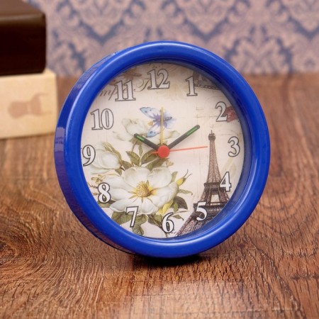 Clock - desktop an alarm clock, discrete move, 9 x 9 cm-11