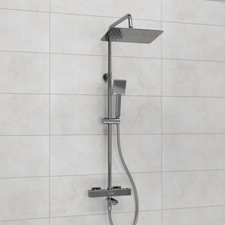 Show system Wasserkraft a199.069.141.087.ch Thermo, tropical shower, thermostat, chrome