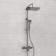 Show system Wasserkraft a199.069.141.087.ch Thermo, tropical shower, thermostat, chrome