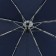 Mechanical “monoton” umbrella, 3 additions, 8 spokes, r = 48 cm, dark blue color