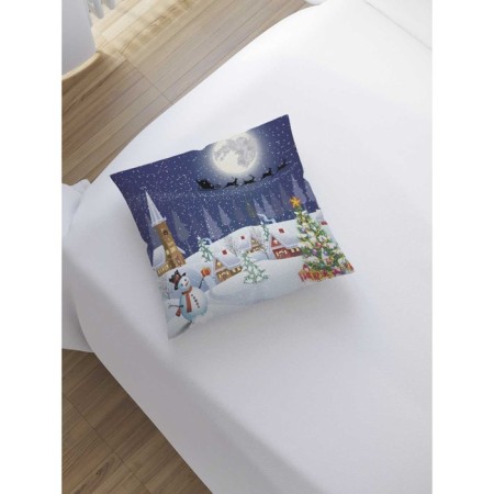 Decorative pillowcase "New Year's Eve", on a zipper, size 45x45 cm-1