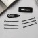 Invisibility for hair "Steisi" (set of 10 pcs) Geometry, 5 cm, black