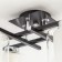 Ceiling Citilux Cutilux CL111141, 42.5x42.5x24.5 cm, 4x75W, E27, Black Color Black