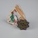Christmas tree toy "Christmas tree with Santa Claus", from batteries, glow warm white