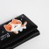 Kid wallet on the button, black color