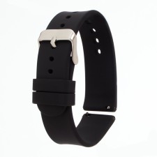 Smart hours strap, 20 mm, silicone, black