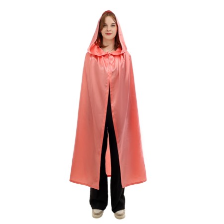Carnival cloak adult, atlas, coral length 120cm