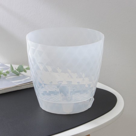 Pot for flowers with basal watering "Rumba", 3 l, transparent