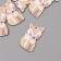 Decor for creativity tree "Fox with a heart" set of 6 pcs 4x2.2x0.3 cm