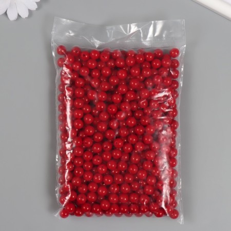 Set of beads "Pearls" d 10 mm, 250 gr, red-2