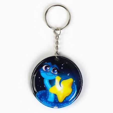 New Year's keychain with a flashlight for the keys "New Year: New Year's Eve" 5 x 10 cm-2
