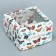 Capcake box, confectionery packaging double -sided, 4 cells "Butterflies", 16 x 16 x 10 cm