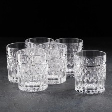 A set of glasses for whiskey Crystal Bohemia Harry, 320 ml, 6 pcs