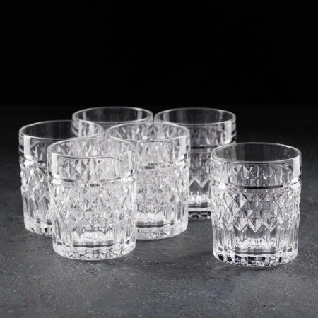 A set of glasses for whiskey Crystal Bohemia Harry, 320 ml, 6 pcs
