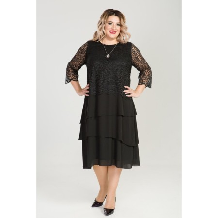 Female dress, size 62, black color-3