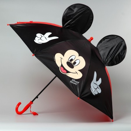 Children's umbrella with ears "Hello", Mickey Mouse Ø 70 cm-1