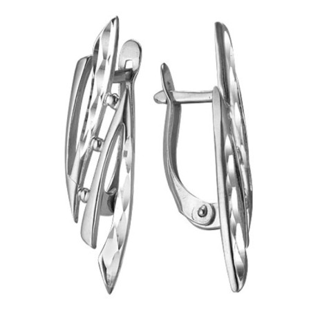 Sigzag earrings, echoing with oxidation