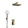 The shower system waserkraft a16040, built -in, tropical shower, color of light bronze
