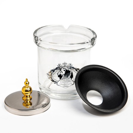 Blessed ashtray "The most important", 9.7 x 12.5 cm, silver-3