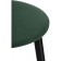 Haric gangtock stool spinning emerald, metal/velor, black/green 36x36x64 cm